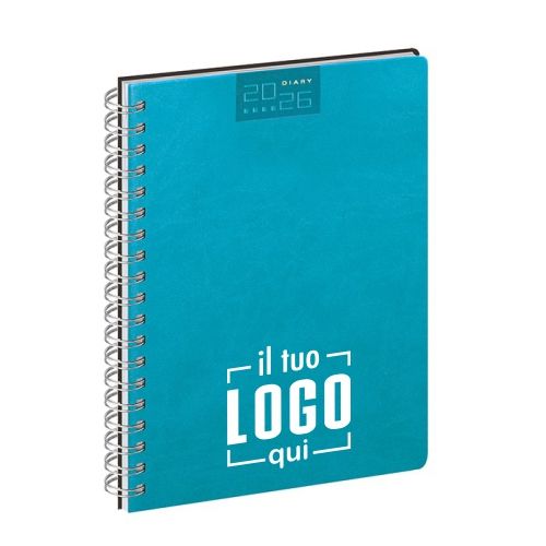 Agenda Settimanale 128 Pagine Multilingua Personalizzata | Spiralata