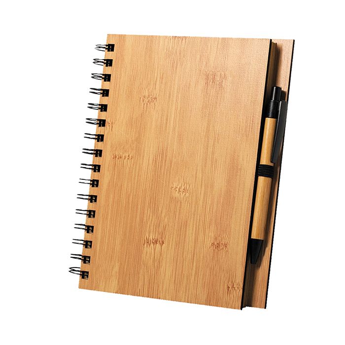 Blocco Note in Bamboo 17x21,5 Personalizzato Ideale come Gadget Aziendale