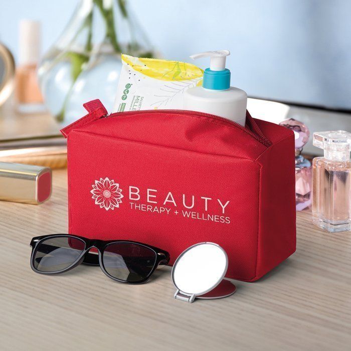 Beauty case impermeabile in poliestere personalizzato Jessy
