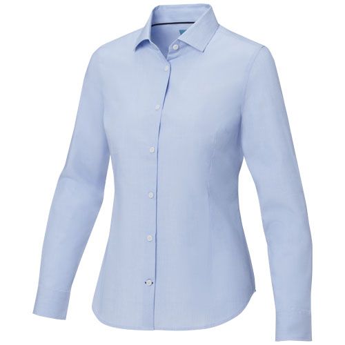 Camicia a maniche lunghe da donna in tessuto biologico certificato GOTS Cuprite