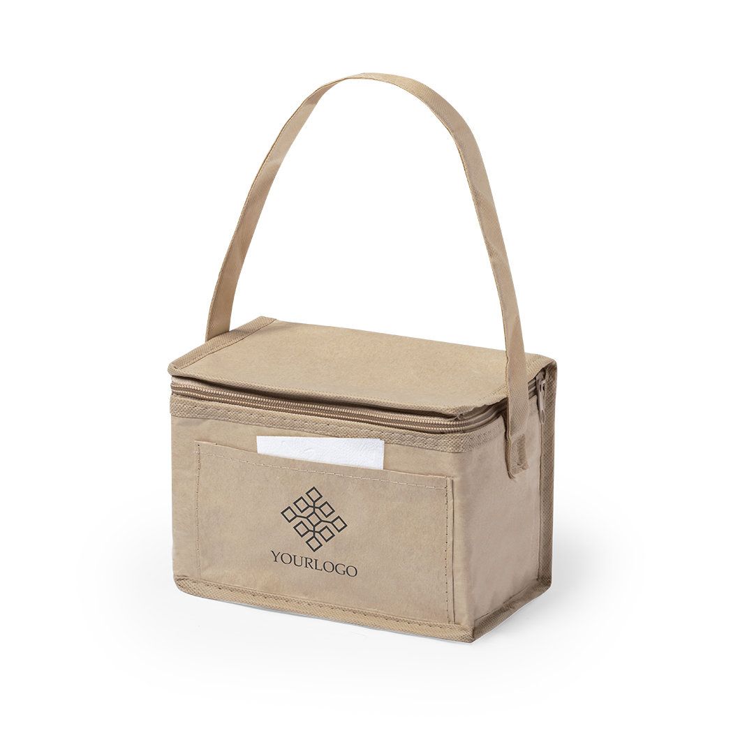 Borsa Frigo Stile Naturale con Capacità per 6 Lattine-Personalizzata