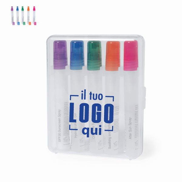Set di Protezione Solare e Repellente Personalizzato Ideale come Gadget Estivo
