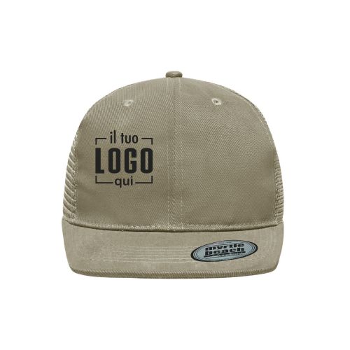 Cappello Trucker 6 Pannelli Visiera Piatta & Chiusura Snap| Personalizzato