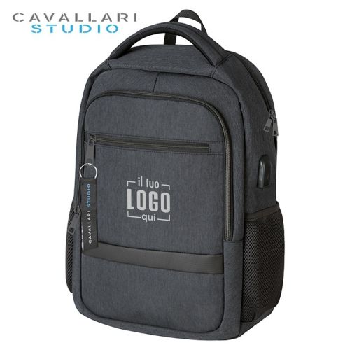 Zaino in Poliestere con Tasca Anteriore e Laterali e Una Imbottita per Portatile Personalizzato Perfetto come Omaggio Aziendale-TRIP