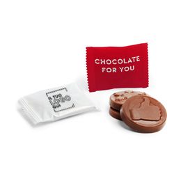 Tavolette di cioccolato tonde personalizzate