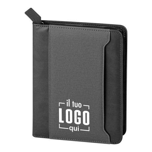 Agenda Borsello Giornaliera con Chiusura a Cerniera 18x24 cm | Personalizzata