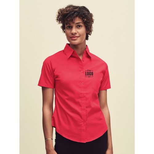 Camicia Ladies Poplin Shirt Short Sleeve