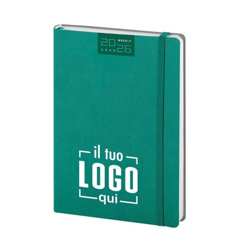 Agenda Settimanale Flessibile Poliuretano | Formato Compatto Personalizzata