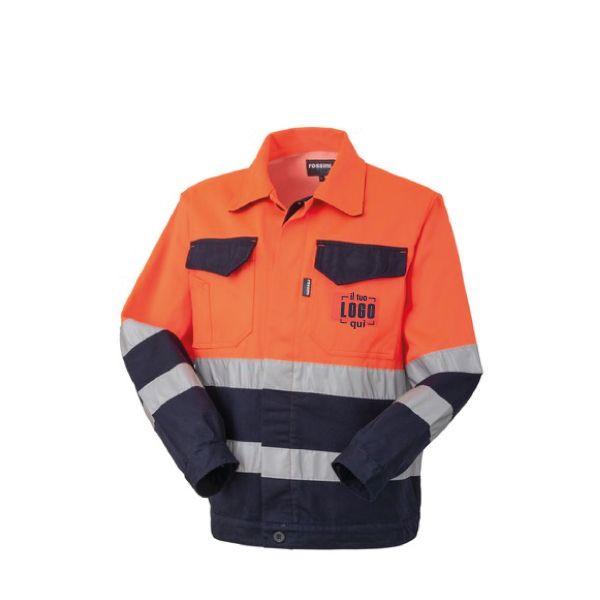 Giubbetto Invernale Alta Visibilità  per Saldatori o Settori di Emergenza Personalizzato - Hi-Vis