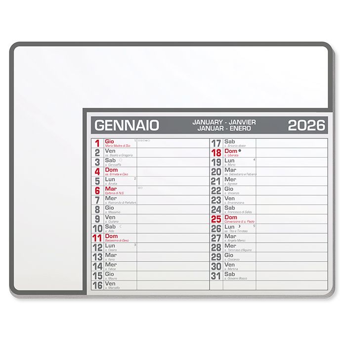 RRD Class Of 2026 Tappetino Per Foto Senza Cornice, 28x35.6 Cm, Grigio, 15 Spazi (2x2 E 5x7), Da Pre-K A Diploma