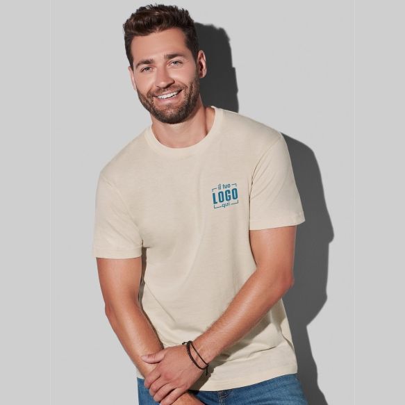 Classica Maglia a Manica Corta da Uomo in Cotone a Girocollo Personalizzata Ideale come Articolo Promozionale, Fiere-Classic-T Unisex