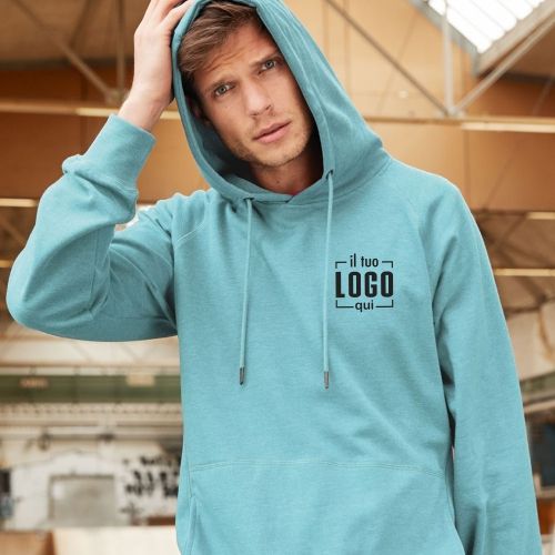 Felpa Uomo con Interno Caldo di Alta Qualità in Cotone Organico Personalizzata Ideale come Articolo Promozionale