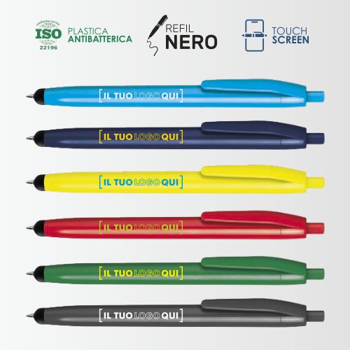 Penna Touch Screen Personalizzabile con Corpo Colorato