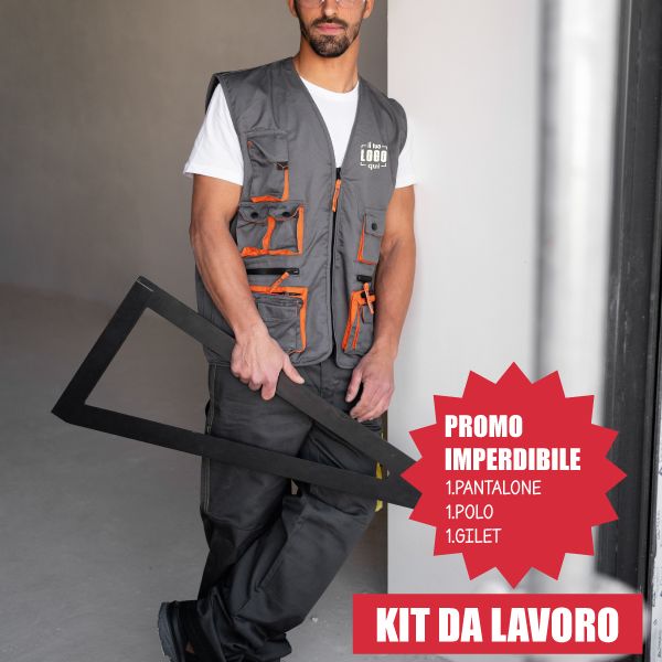 Kit Lavoro Estivo Personalizzabile | Gilet, Polo, Pantalone