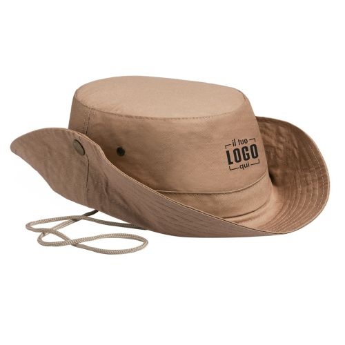 Cappello Safari in Cotone Regolabile| Personalizzabile