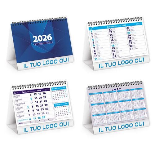 Calendarietto da Tavolo 2024 | Spiralato Mensile – Personalizzabile | MIDI TABLE