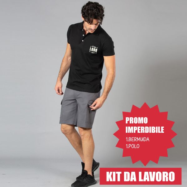 Kit da Lavoro Personalizzabile | Polo + Bermuda Tecnici