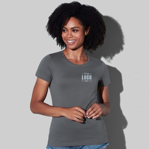 T-Shirt Donna Manica Corta Cotone Personalizzata - Stedman Collection