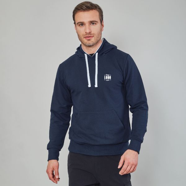 Felpa Uomo con Cappuccio Foderato in Misto Cotone Personalizzata Ideale come Articolo Promozionale-Sardegna Man