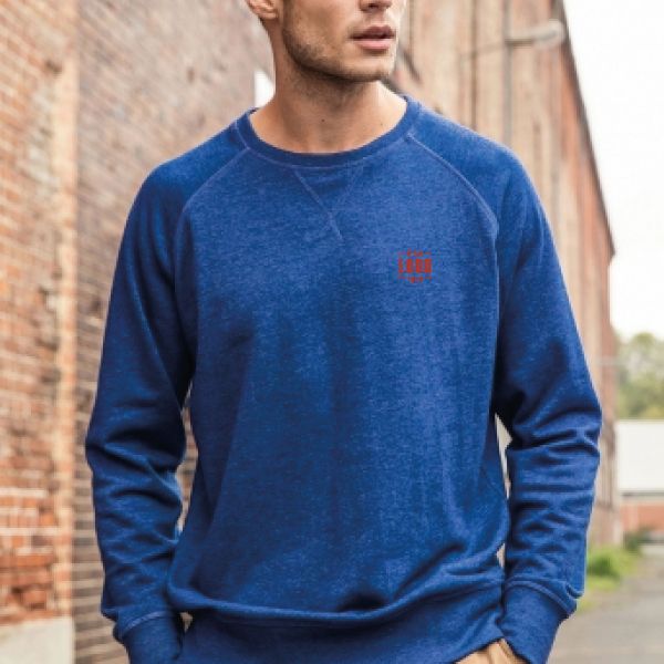 Felpa Uomo Girocollo in Cotone Garzato Cucitura V Personalizzata come Capo Promozionale-ORLANDO-PAYPER