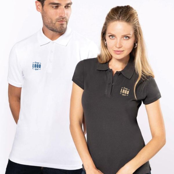 Polo Manica Corta 3 Bottoni Perlati 100% Cotone 175 gr | Personalizzazione