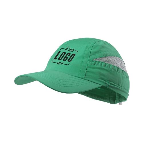 Cappellino 5 Pannelli Cotone con Rete e Visiera Curva| Personalizzato