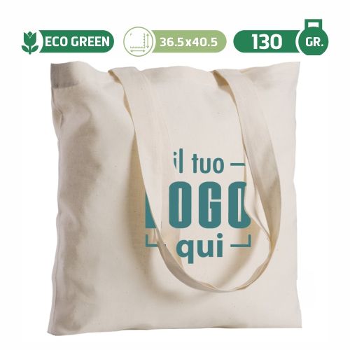 Borsa Shopping in Cotone Naturale con Manici Lunghi Bestseller 36.5 x 40.5 cm-EGYPT