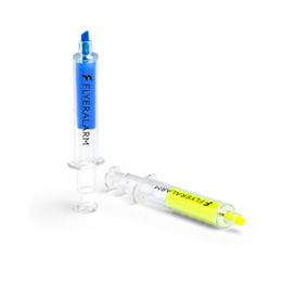 Evidenziatori a forma di siringa