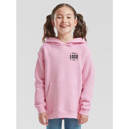 Felpa con Cappuccio Bambino con Interno Caldo Personalizzata Ideale come Capo Promozionale