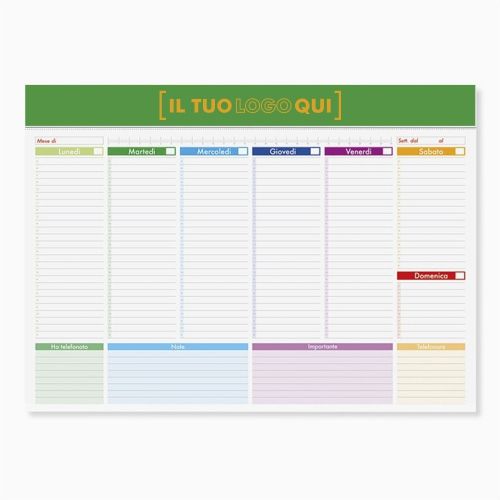 Calendario Panning da Tavolo 43x31 cm | Personalizzato