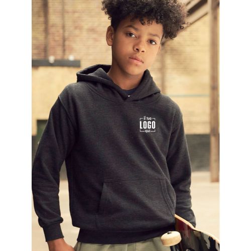 Felpa Bambino con Cappuccio in Cotone Personalizzata Ideale come Capo Sportivo