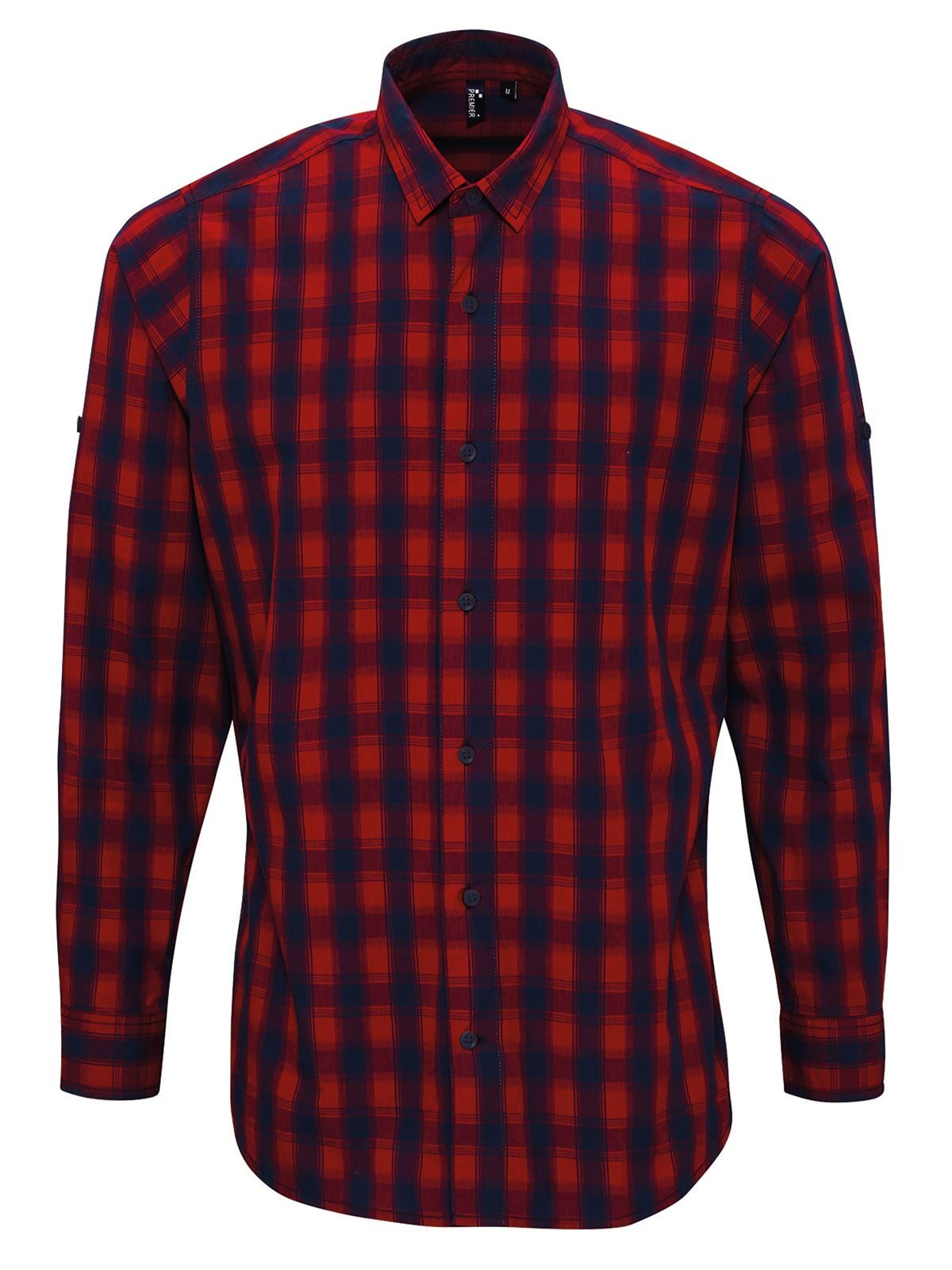 Camicia Uomo Manica Lunga Quadri Bicolore Personalizzata
