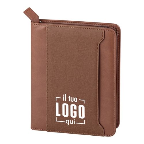 Agenda Borsello con Cerniera e Interno Doppio | Portapenne | Personalizzata