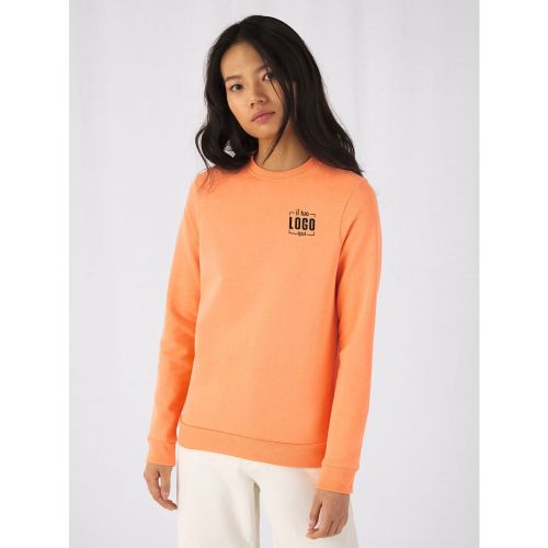 Felpa Donna Garzata Girocollo Personalizzata - B&C Collection