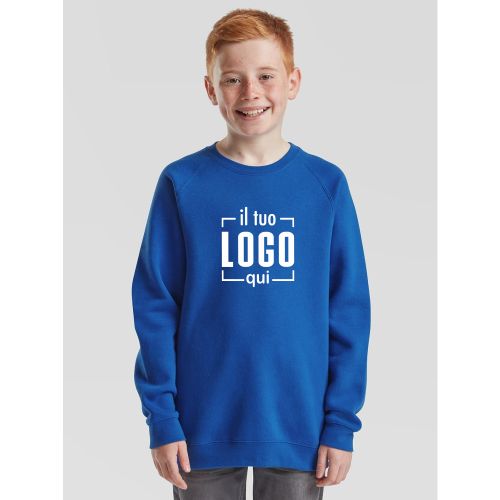 Felpa Bambino Personalizzata con Interno in Felpa - Fruit of the Loom