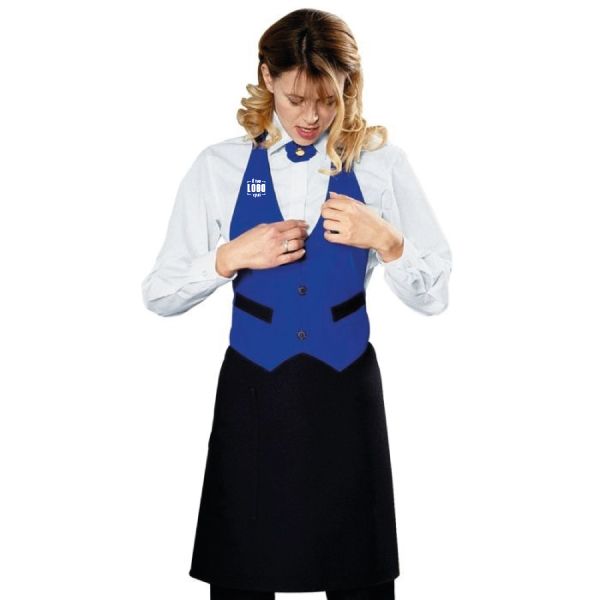 Grembiule Corto Unisex con Finta Gilet e Tasche Personalizzato| ISACCO