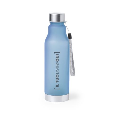Borraccia 600 ml in RPET Ecologica, Senza BPA, con Tappo in Acciaio Inox|Personalizzata