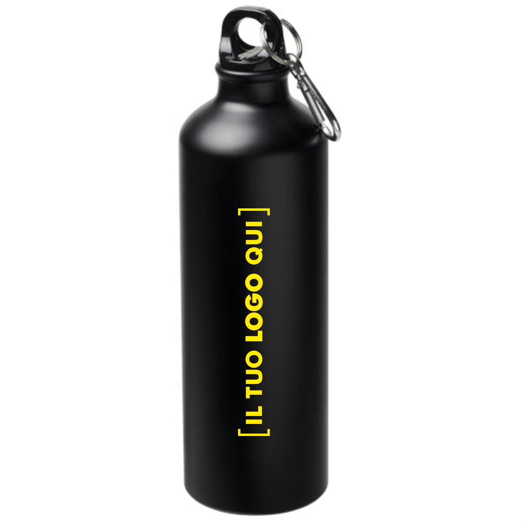 Borraccia Opaca in Alluminio da 770 ml, Tappo a Vite e Moschettone Personalizzata Perfetta come Gadget Promozionale- Oregon