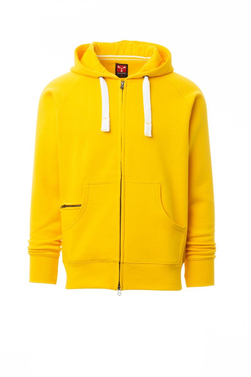 Felpa Uomo con Zip Intera, Cappuccio e Tasche Personalizzata | Payper
