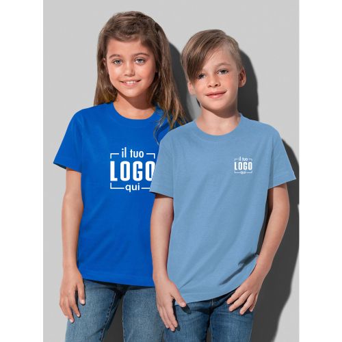 Maglietta da Bambini Classica in Cotone Tubolare Personalizzata per Campi estivi, Eventi-Classic-T Kids