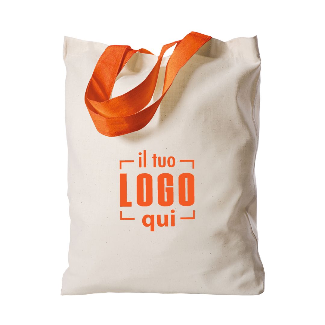 Shopper in cotone manici corti 26x32cm peso 120gr personalizzata- SCARLETT