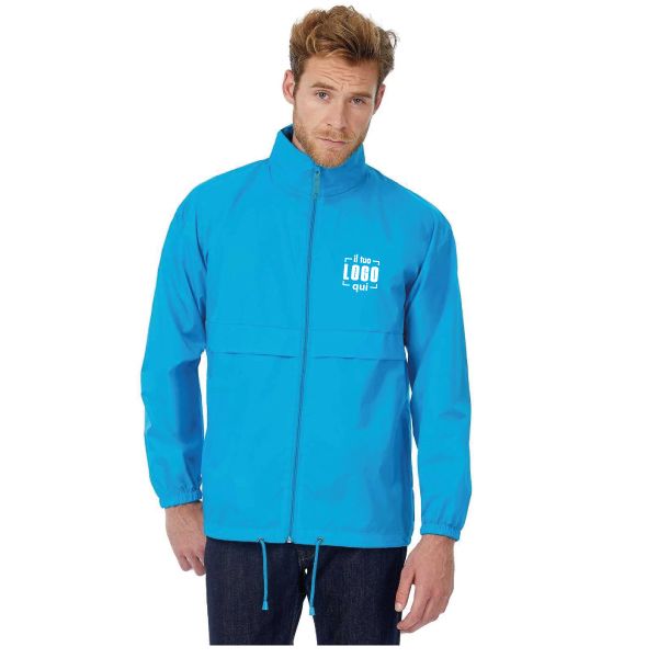 K-Way Antivento Zip Nylon Richiudibile Personalizzato - B&C Collection