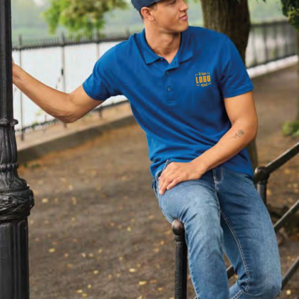 Polo a 3 Bottoni Uomo in Cotone Piquè Alta Qualità Personalizzata Perfetta come Capo Promozionale-ROME-PAYPER