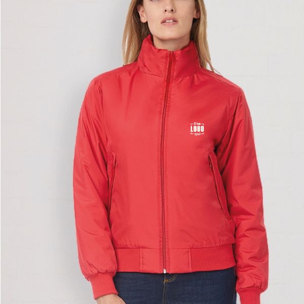 Giubbino Ergonomico Donna in Nylon Impermeabile e Anti Vento Interno in Micropile Personalizzato Perfetto per Tempo Libero-NORTH LADY 2.0-PAYPER