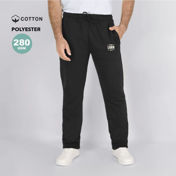 Pantaloni Uomo Felpati e Caldi Lunghi, Taglio Dritto in Cotone e Poliestere Personalizzati Ideali come Capo per il Tempo Libero-STARSKY