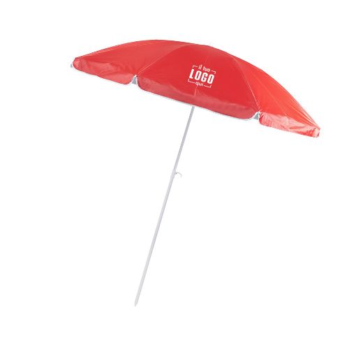 Ombrellone da Spiaggia a 8 Pannelli, Reclinabile in Nylon Personalizzato