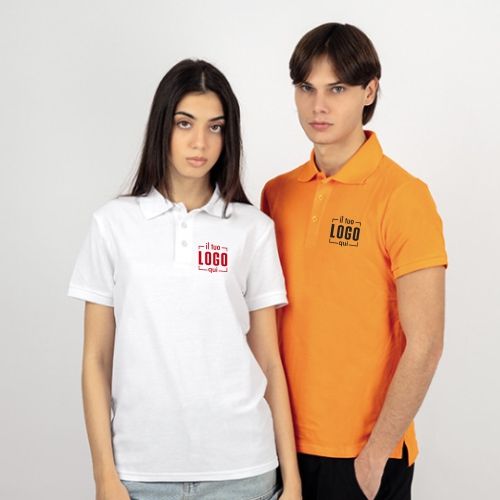 Polo Manica Corta in Cotone Colorata a 3 Bottoni Unisex Personalizzata Perfetta come Articolo Promozionale per Eventi-MIAMI NK200
