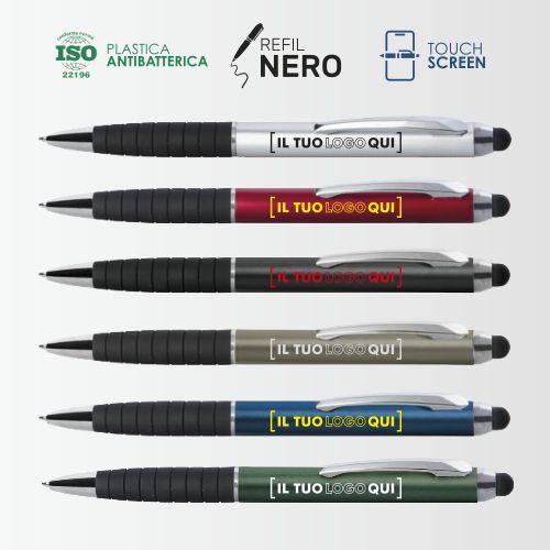 Penna Touch con Rotazione | Grip e Stampa Personalizzata | ADVANCE