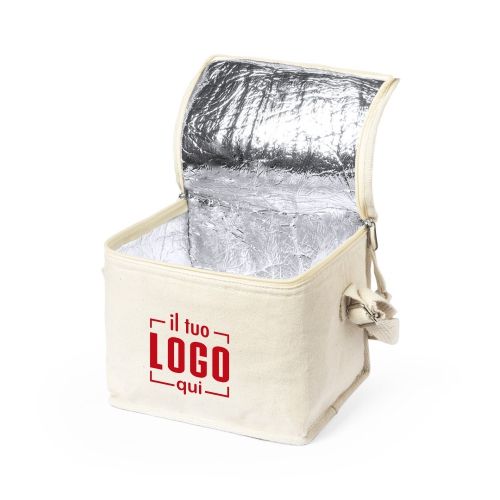 Borsa Termica Cotone 100% Chiusura Zip 22x17