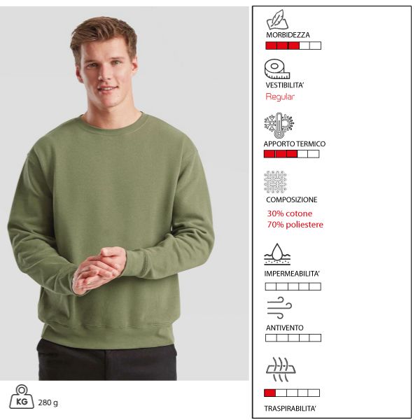 JRC 993974 New Italy Man Felpa da Uomo con Collo a Lupetto
